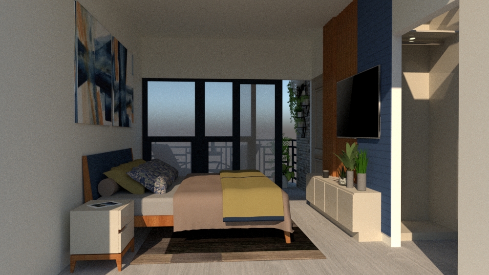 master bedroom 3d design