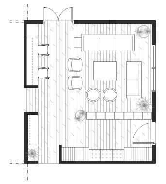 Small Living Room Floor Plan By an Experienced Architect