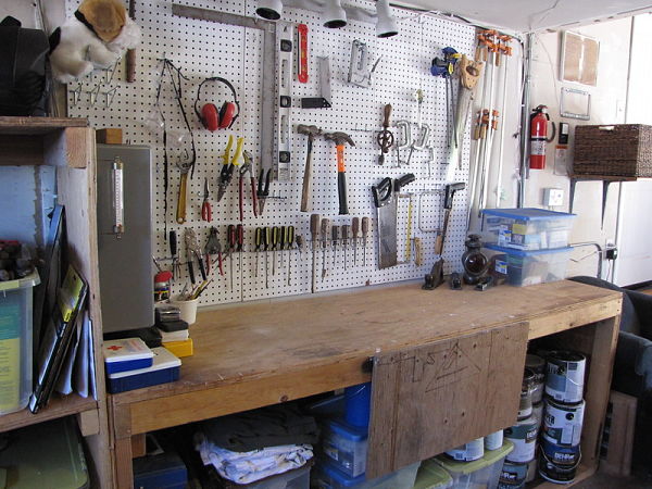 garage pegboard wall