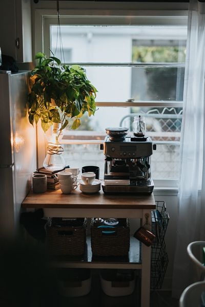 home coffee station placement