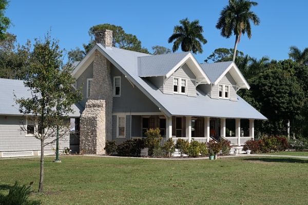 zinc roof house