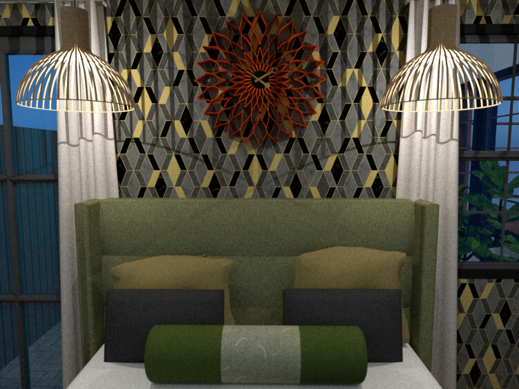Bed decor detail