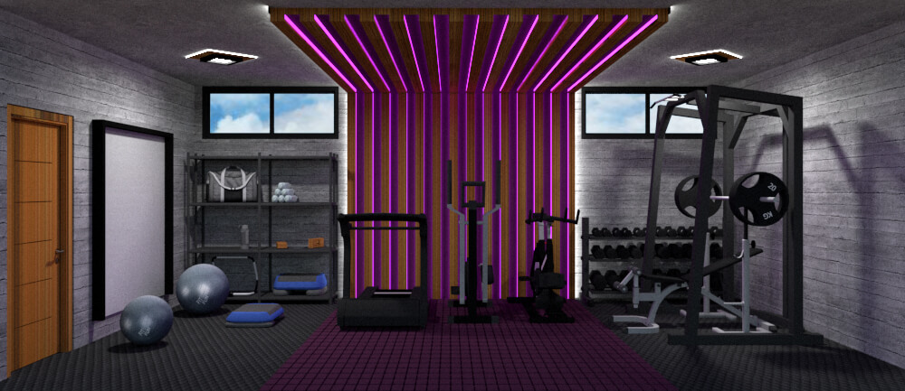 Gym area design hot sale