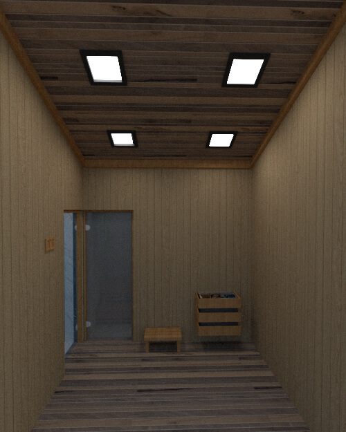 sauna entrance