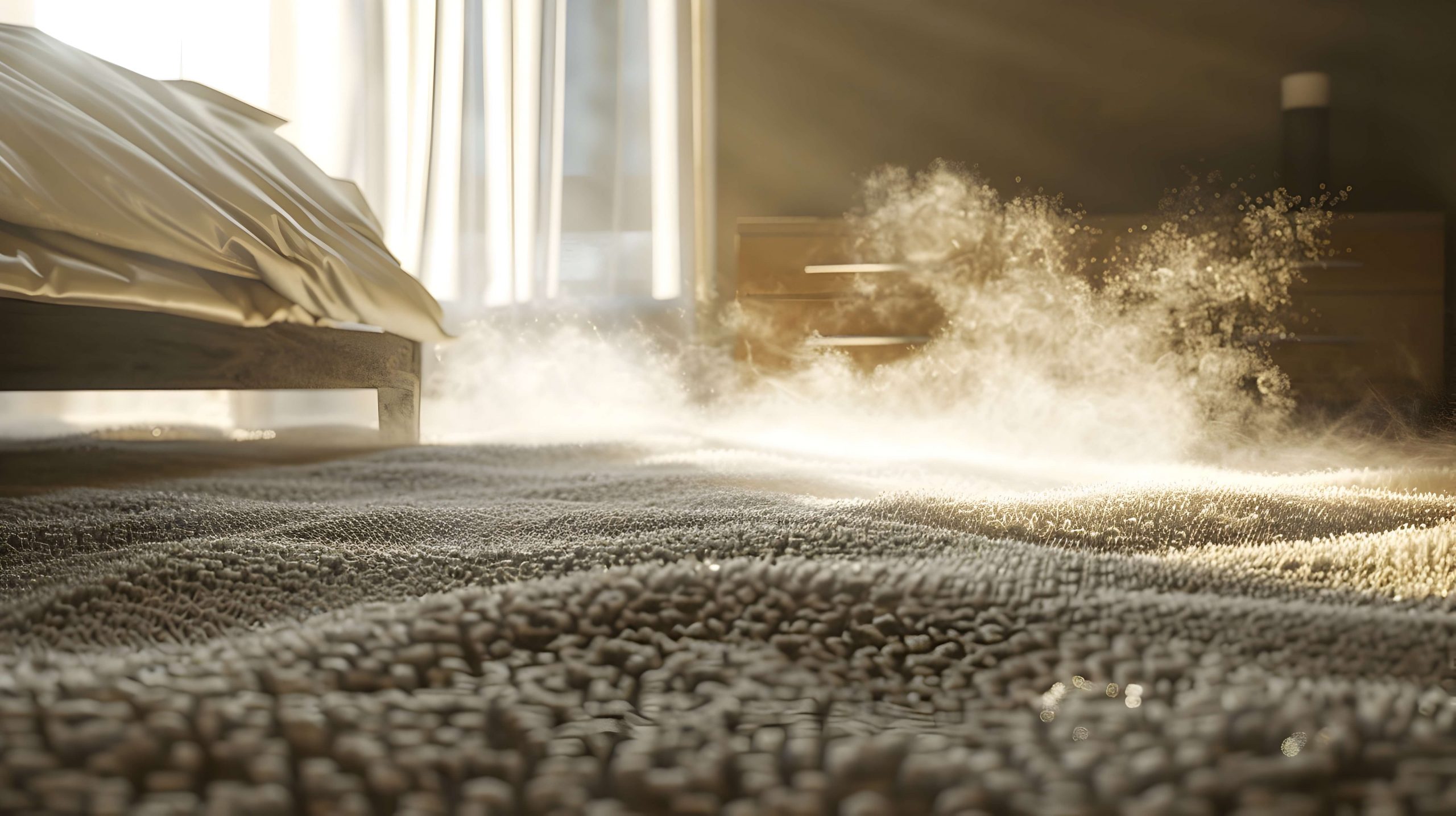 Dust accumulation under bed a hidden health hazard