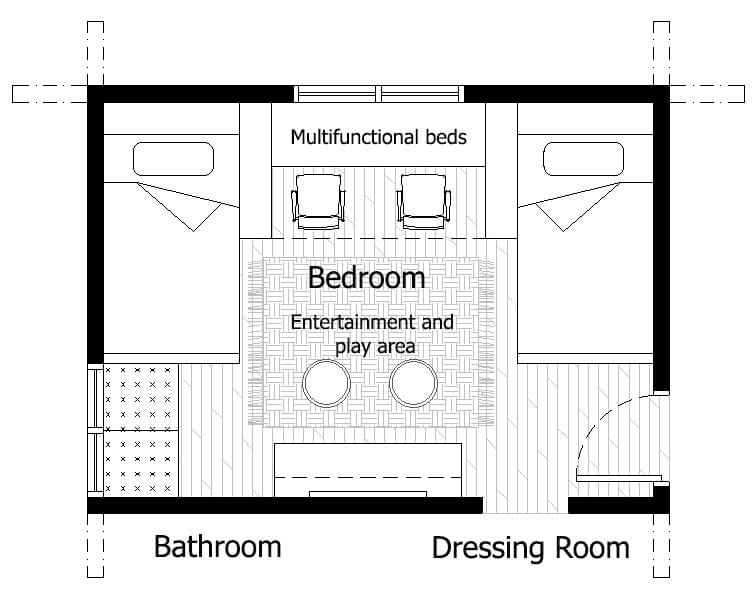 guest bedroom layout