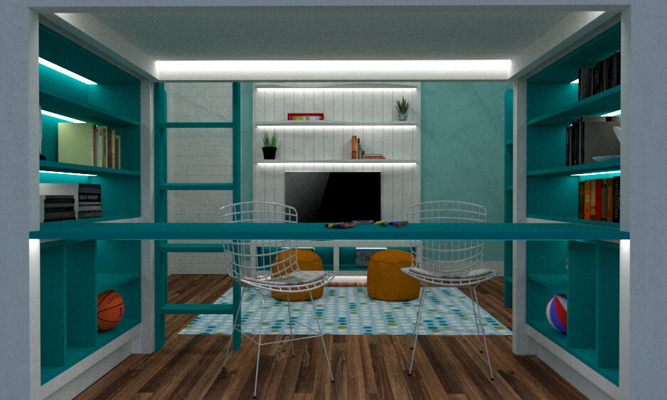 desk area detail
