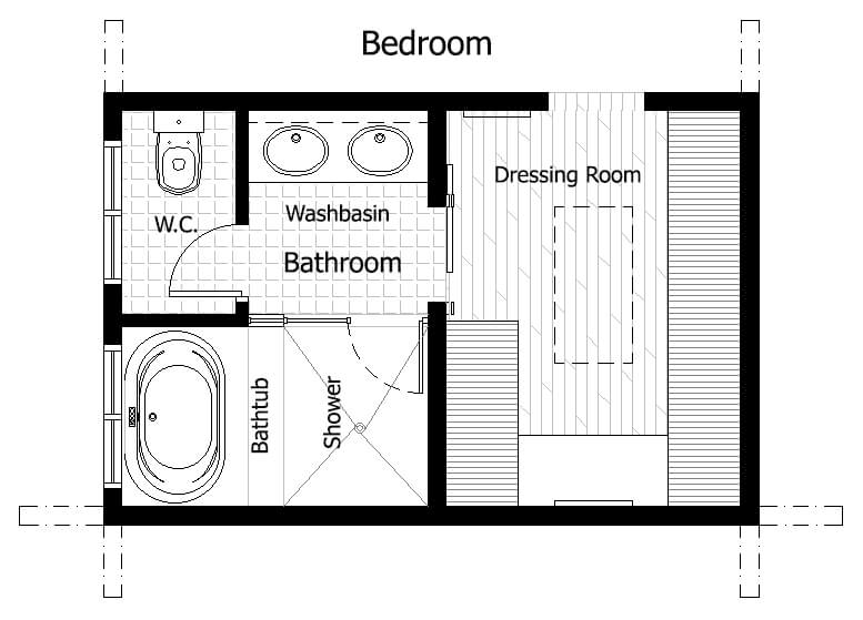 guest bathroom ideas layout