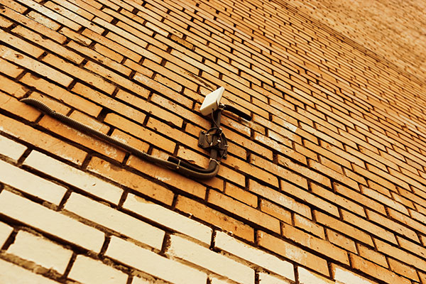 hiding cables on bricks