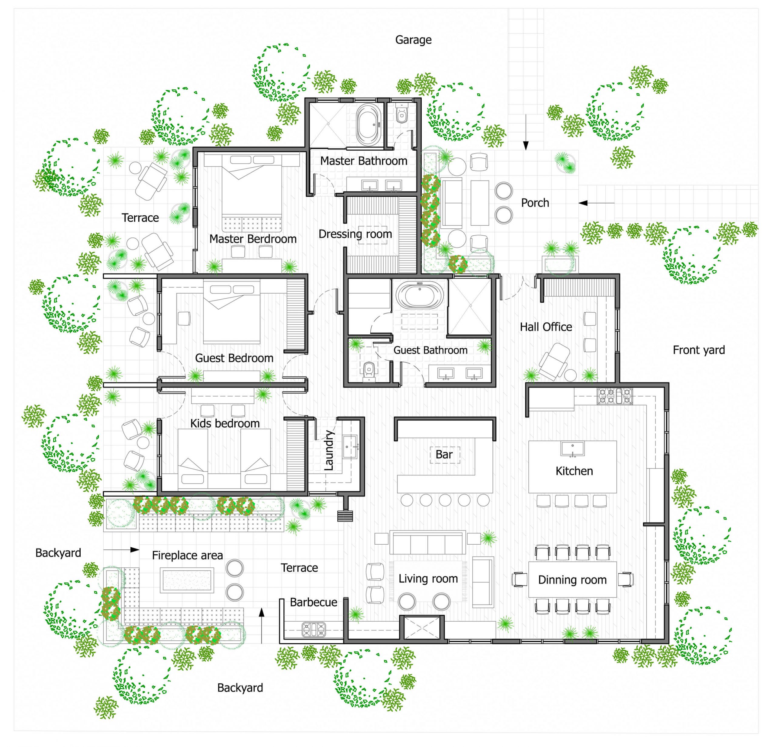 luxury floor plans type of house