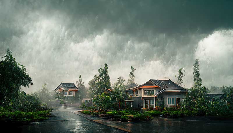house during hurricane