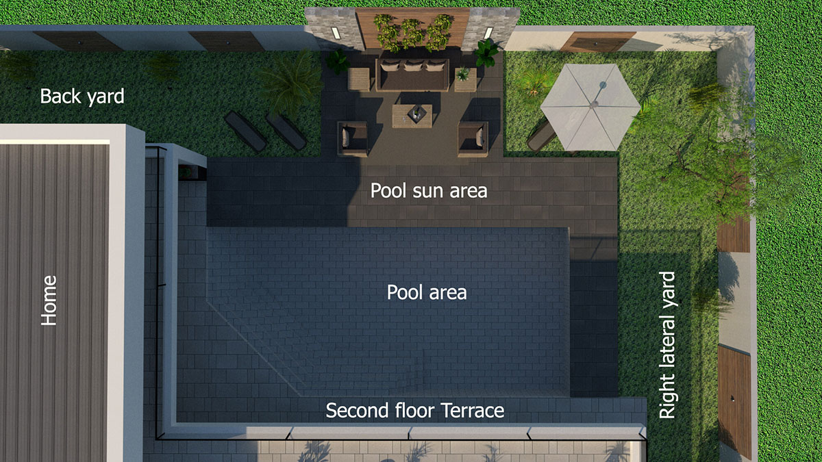 pool and patio layout