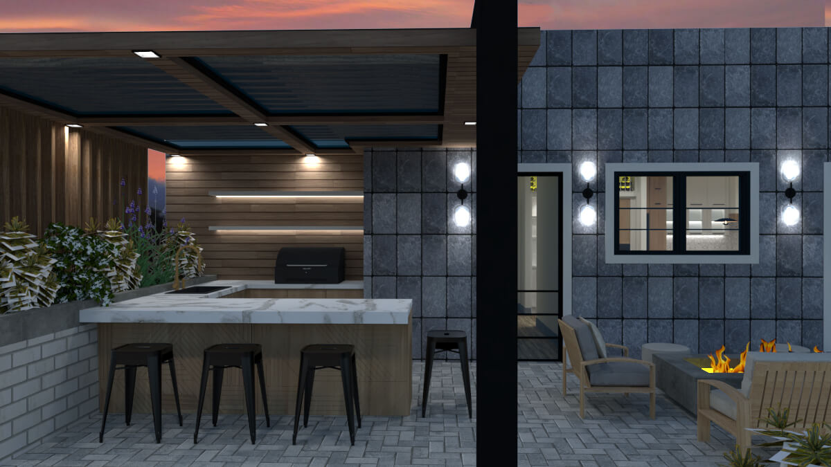 outdoor kitchen outdoor kitchen from the patio terrace design