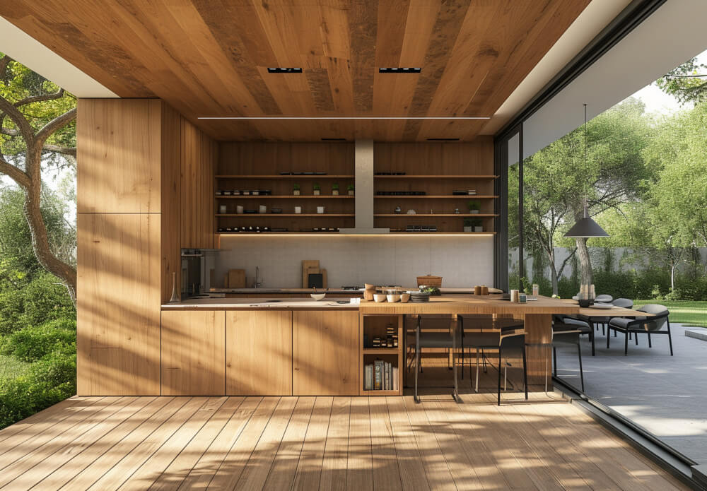 outdoor kitchen