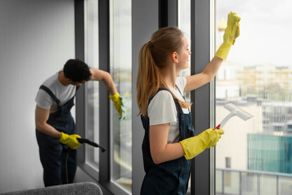 cleaning windows