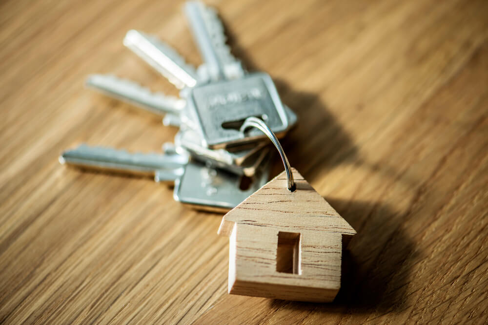 real estate house and keys