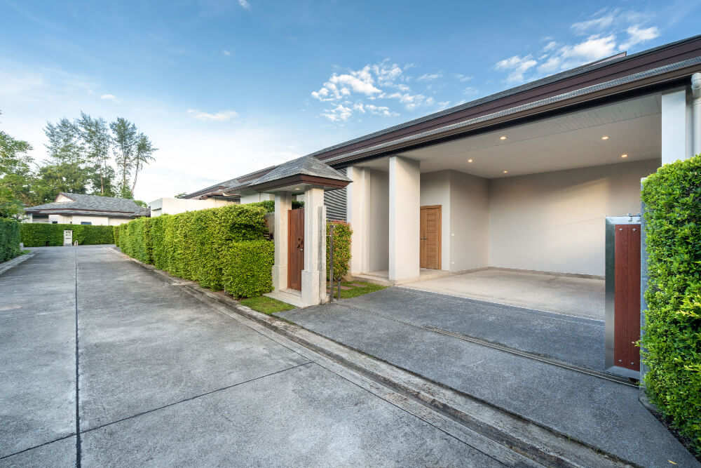 Asphalt driveway
