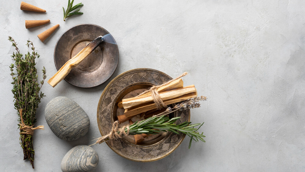 sage smudging