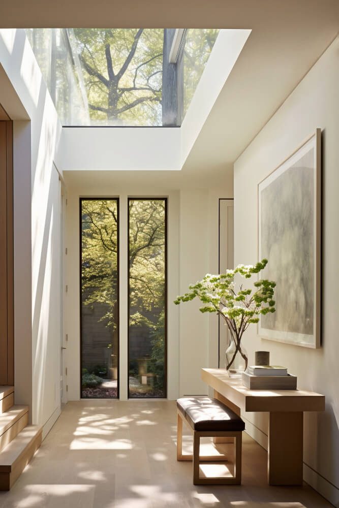 natural light and nature in a house