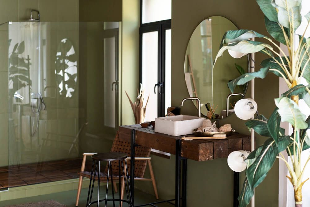 green barhroom