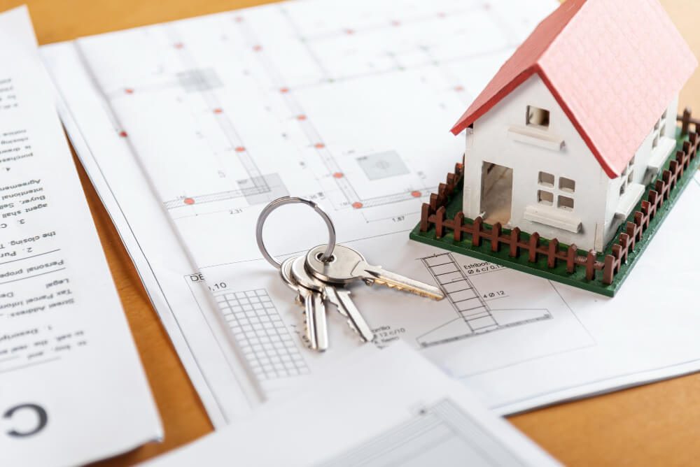 house keys and plans