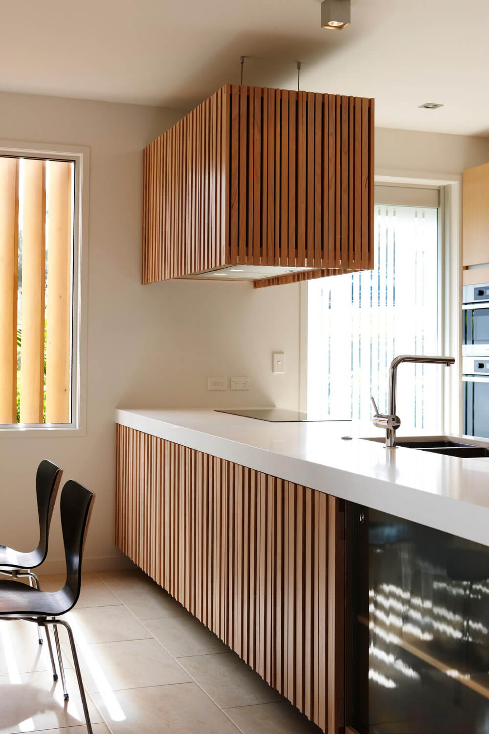 flooted wood kitchen design