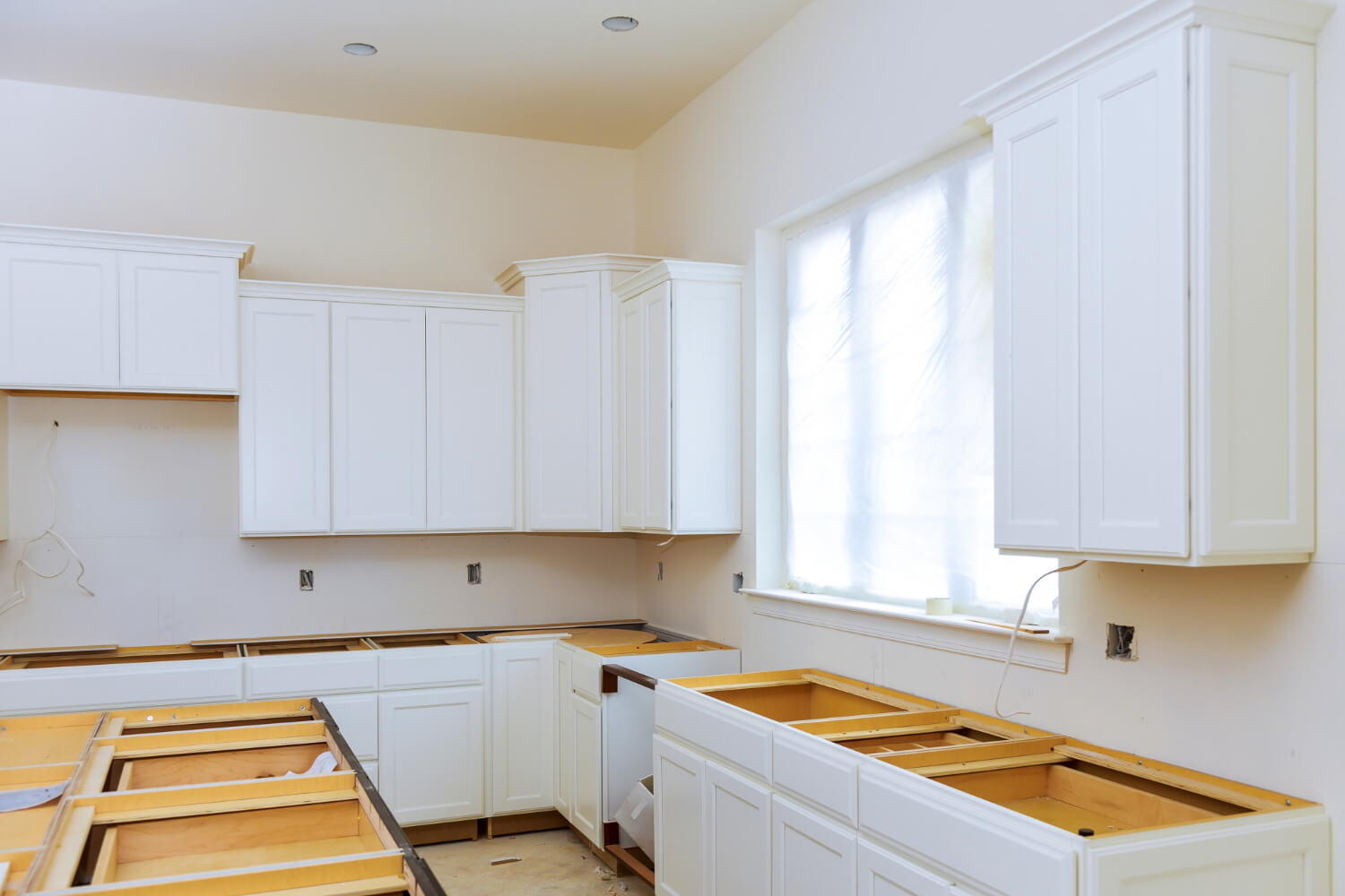 kitchen remodels for home sale: white kitchen